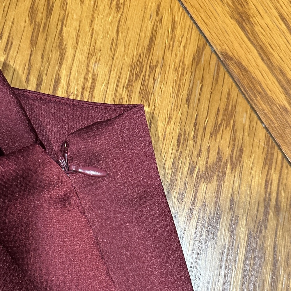 *FREE PEOPLE* Burgundy Mini All The Way Skirt Size 6 - Picture 3 of 6